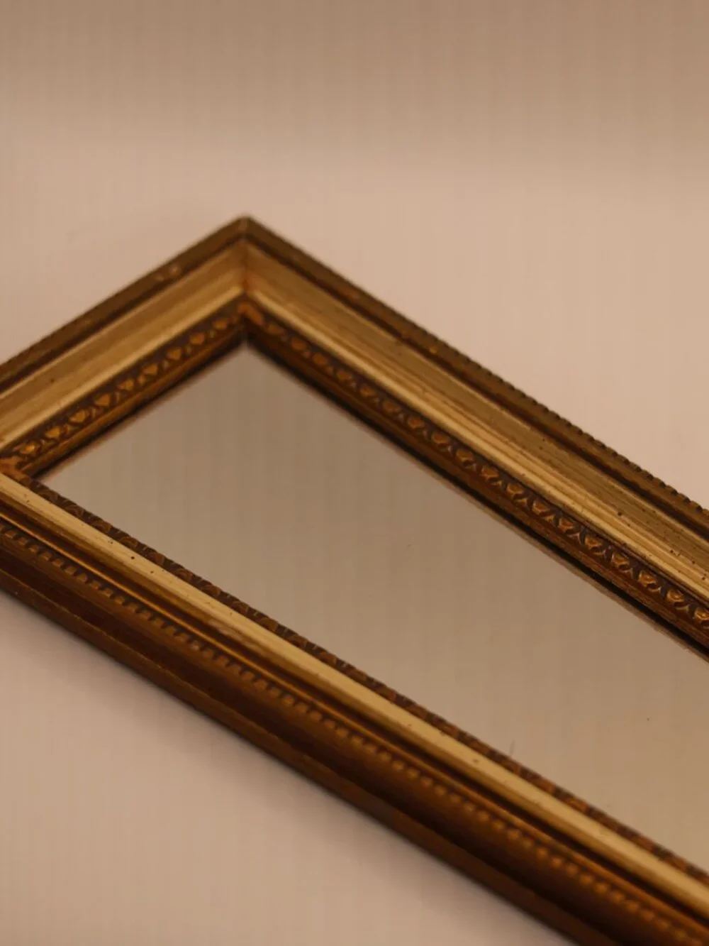Vintage Mid-Century Trapezoid Wall Mirror - Geometric Accent